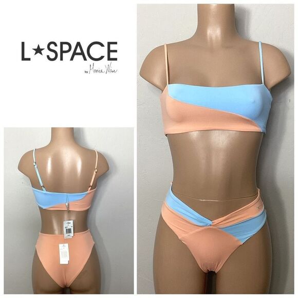 New. L*Space Ari Bikini Top & Nancy Lee Bitsy Bikini Bottom. Small retails $192 - Picture 1 of 8